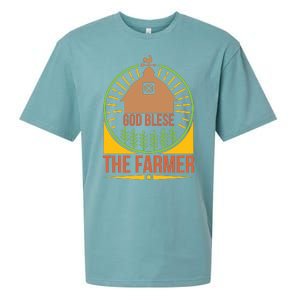 God Blese The Farmer Sueded Cloud Jersey T-Shirt