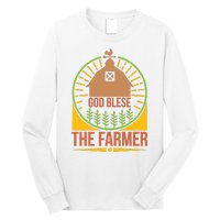 God Blese The Farmer Long Sleeve Shirt