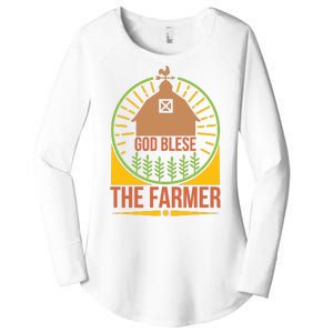 God Blese The Farmer Women's Perfect Tri Tunic Long Sleeve Shirt