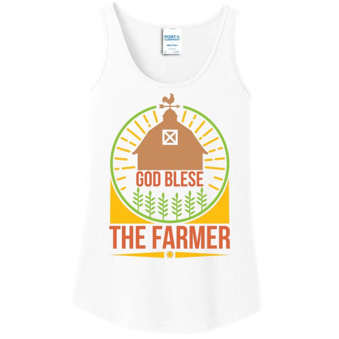 God Blese The Farmer Ladies Essential Tank