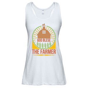 God Blese The Farmer Ladies Essential Flowy Tank