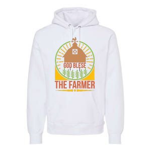 God Blese The Farmer Premium Hoodie