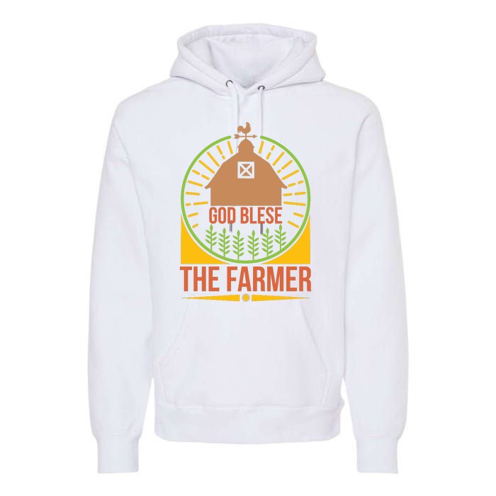 God Blese The Farmer Premium Hoodie