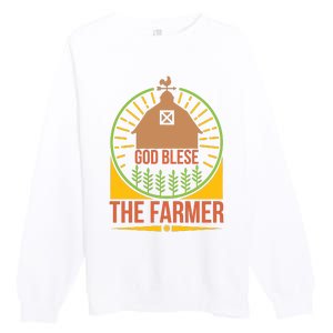 God Blese The Farmer Premium Crewneck Sweatshirt