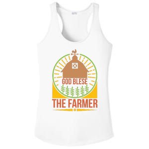 God Blese The Farmer Ladies PosiCharge Competitor Racerback Tank