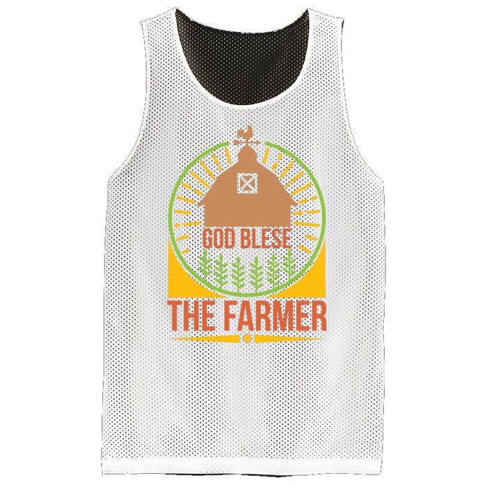 God Blese The Farmer Mesh Reversible Basketball Jersey Tank