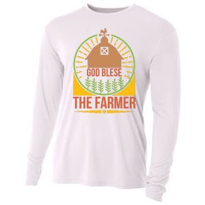 God Blese The Farmer Cooling Performance Long Sleeve Crew