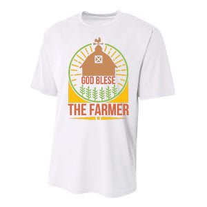 God Blese The Farmer Performance Sprint T-Shirt