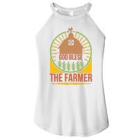 God Blese The Farmer Women's Perfect Tri Rocker Tank