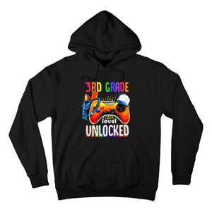 Gamer Back To School Gamepad 3rd Third Grade Level Unlocked Hoodie