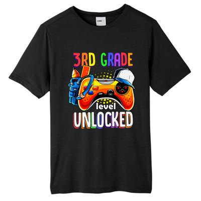 Gamer Back To School Gamepad 3rd Third Grade Level Unlocked Tall Fusion ChromaSoft Performance T-Shirt