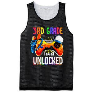 Gamer Back To School Gamepad 3rd Third Grade Level Unlocked Mesh Reversible Basketball Jersey Tank