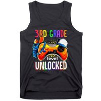 Gamer Back To School Gamepad 3rd Third Grade Level Unlocked Tank Top