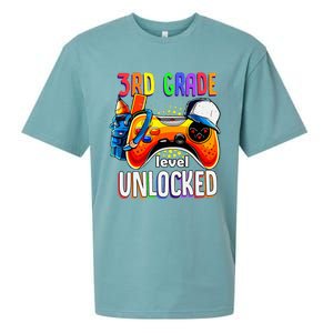 Gamer Back To School Gamepad 3rd Third Grade Level Unlocked Sueded Cloud Jersey T-Shirt