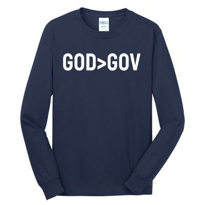 God Bigger Than Gov Tall Long Sleeve T-Shirt