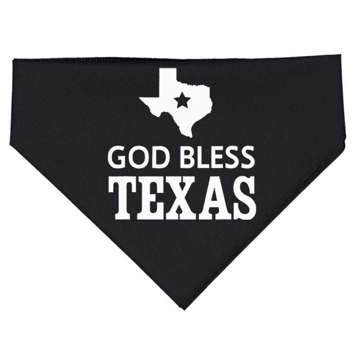 God Bless Texas USA-Made Doggie Bandana