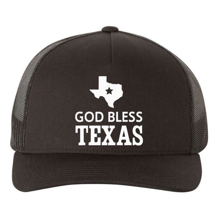 God Bless Texas Yupoong Adult 5-Panel Trucker Hat