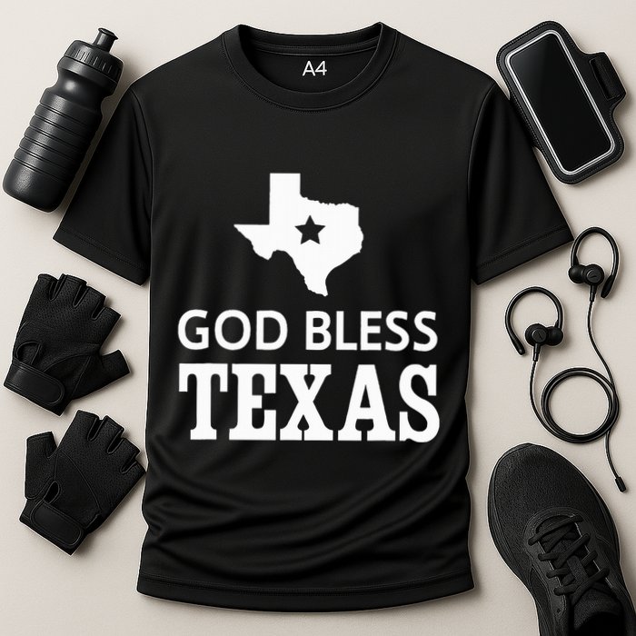 God Bless Texas Cooling Performance Crew T-Shirt