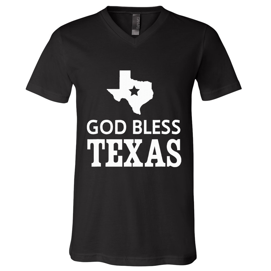 God Bless Texas V-Neck T-Shirt