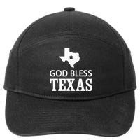 God Bless Texas 7-Panel Snapback Hat