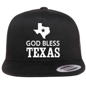 God Bless Texas Flat Bill Trucker Hat