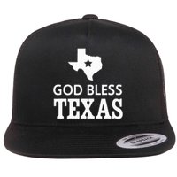 God Bless Texas Flat Bill Trucker Hat