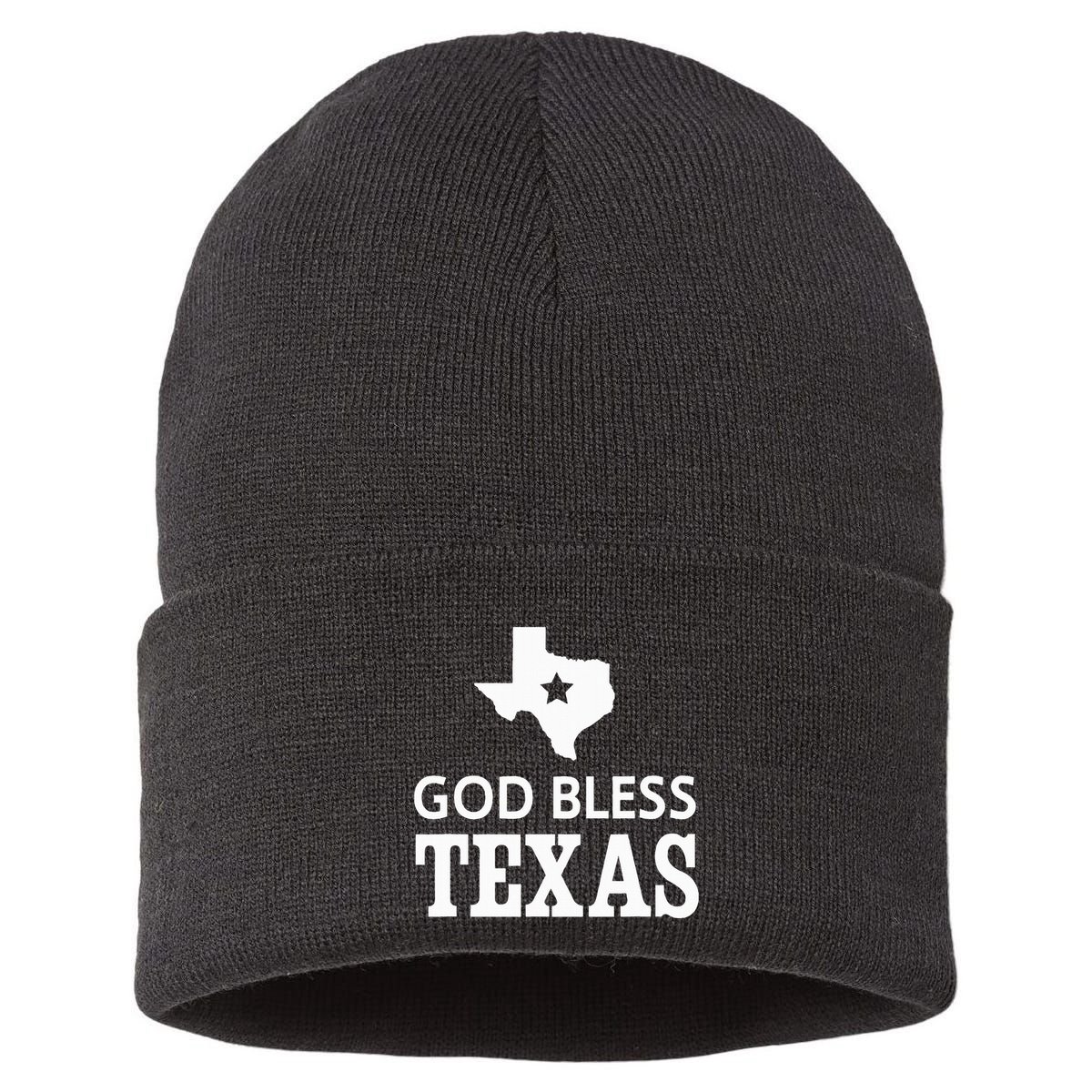 God Bless Texas Sustainable Knit Beanie