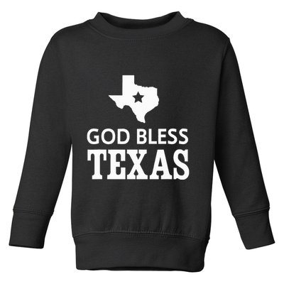 God Bless Texas Toddler Sweatshirt