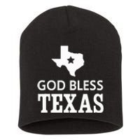 God Bless Texas Short Acrylic Beanie