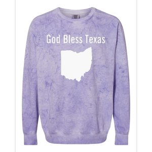 God Bless Texas Ohio Colorblast Crewneck Sweatshirt