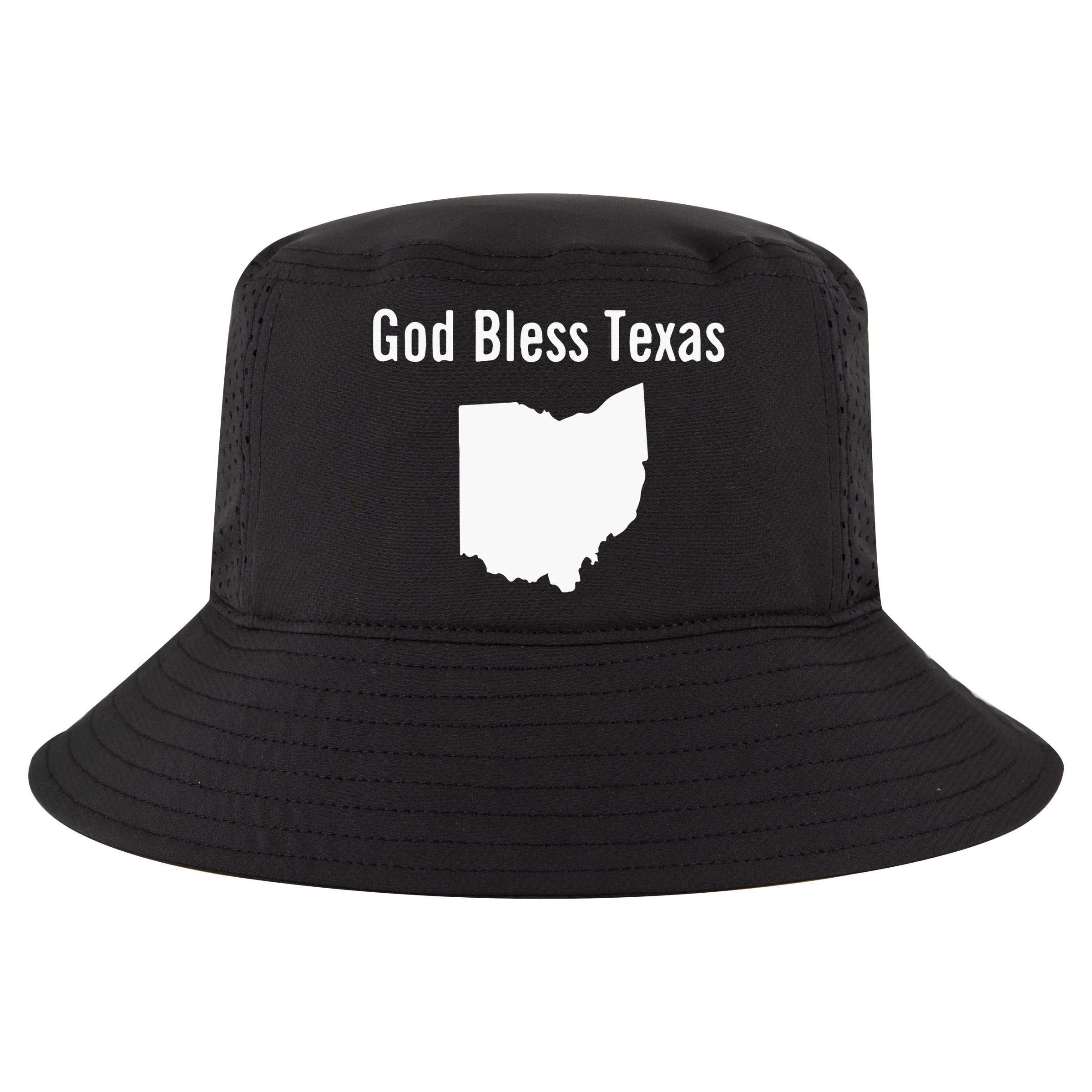 God Bless Texas Ohio Cool Comfort Performance Bucket Hat