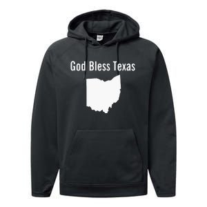 God Bless Texas Ohio Performance Fleece Hoodie