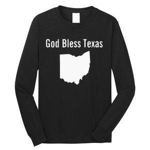 God Bless Texas Ohio Long Sleeve Shirt