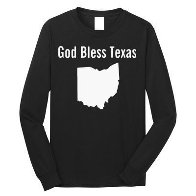 God Bless Texas Ohio Long Sleeve Shirt