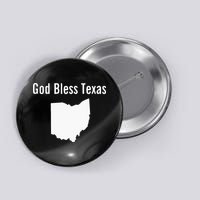 God Bless Texas Ohio Button