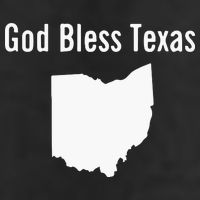 God Bless Texas Ohio 11oz C Handle Ceramic Mug