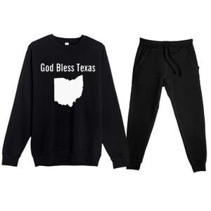 God Bless Texas Ohio Premium Crewneck Sweatsuit Set