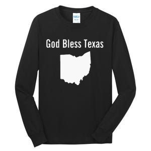 God Bless Texas Ohio Tall Long Sleeve T-Shirt