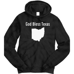 God Bless Texas Ohio Tie Dye Hoodie