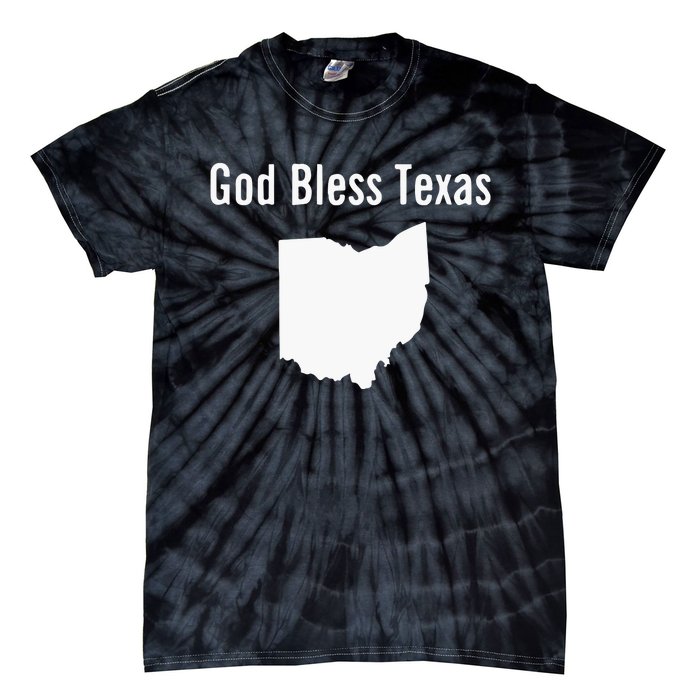 God Bless Texas Ohio Tie-Dye T-Shirt