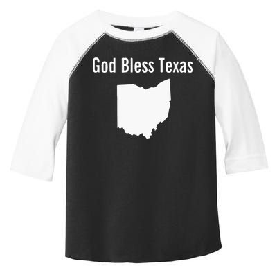 God Bless Texas Ohio Toddler Fine Jersey T-Shirt