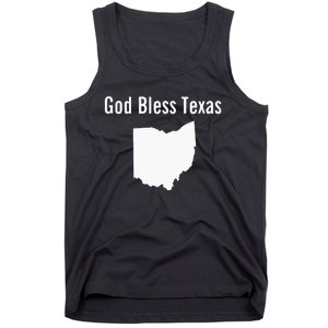 God Bless Texas Ohio Tank Top