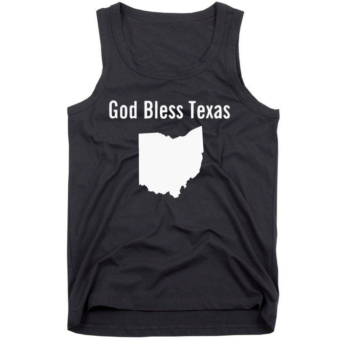 God Bless Texas Ohio Tank Top