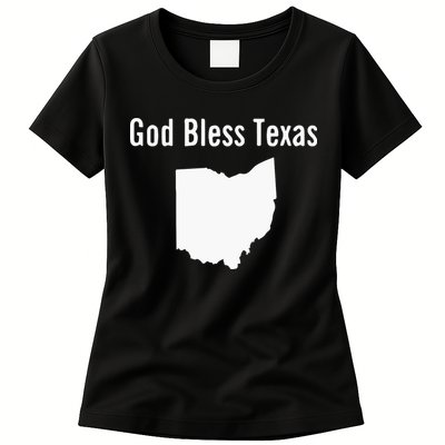 God Bless Texas Ohio Womens T-Shirt