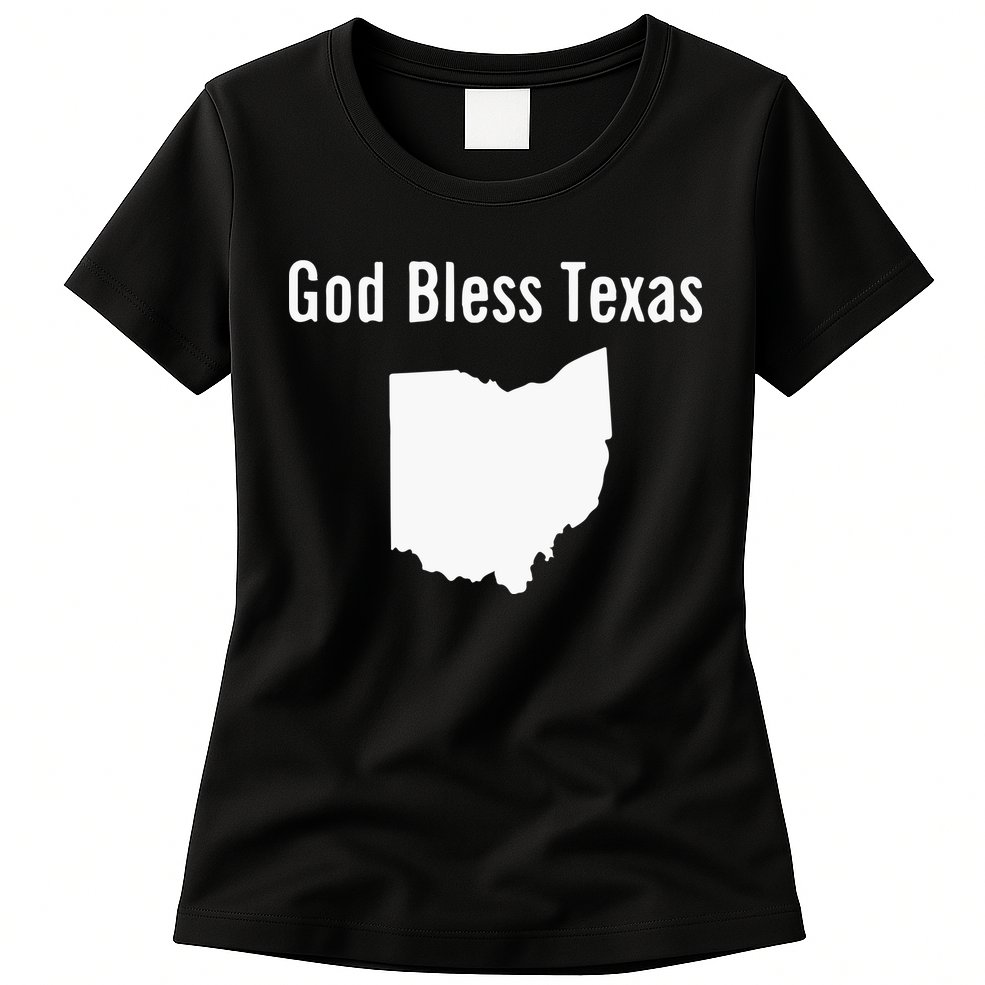 God Bless Texas Ohio Womens T-Shirt