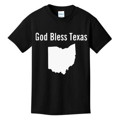 God Bless Texas Ohio Kids T-Shirt