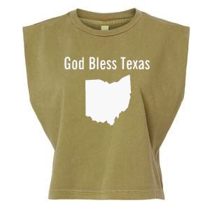 God Bless Texas Ohio Garment-Dyed Women's Muscle Tee