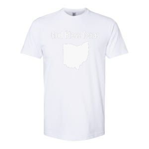 God Bless Texas Ohio Softstyle CVC T-Shirt