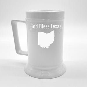 God Bless Texas Ohio Beer Stein