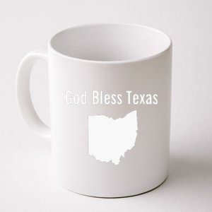 God Bless Texas Ohio Coffee Mug